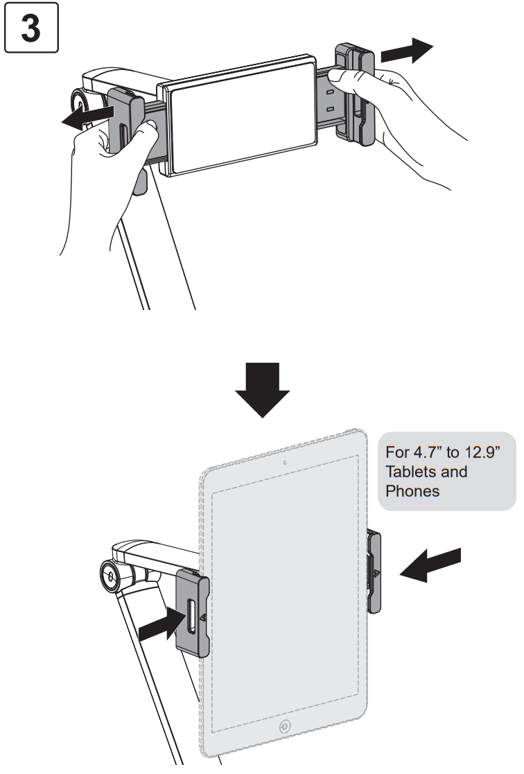 TRIPP LITE DMTBD413 Tablet Mount - fig 4
