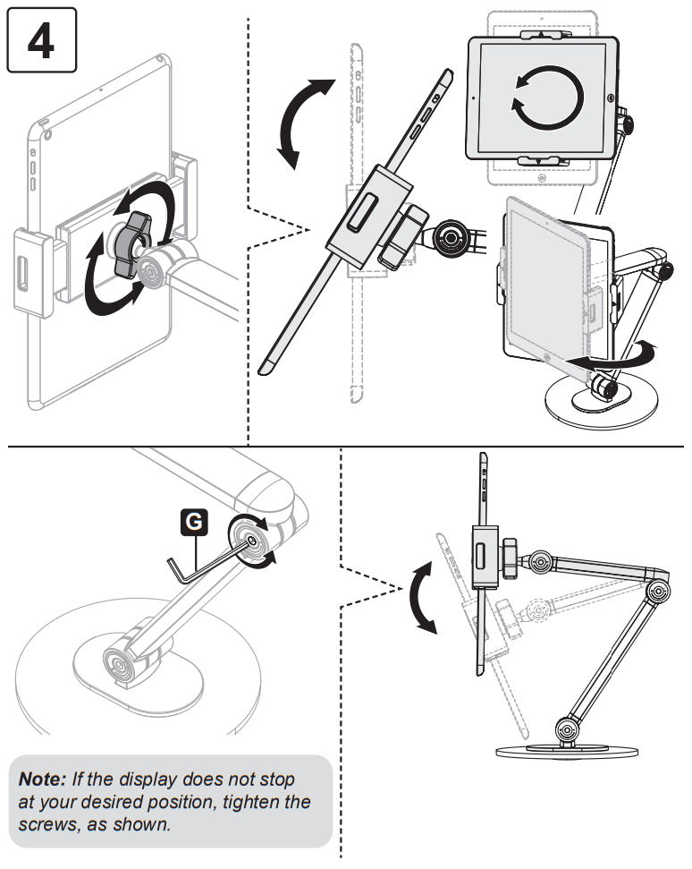 TRIPP LITE DMTBD413 Tablet Mount - fig 5