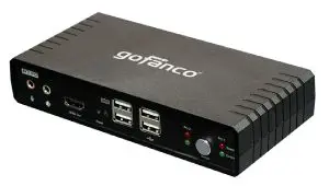 FIG 1 gofanco KVMHD2 2-Port HDMI 2.0 KVM with USB 2