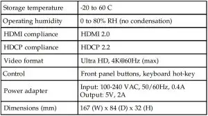 FIG 7 Specifications