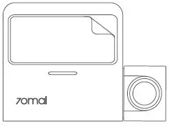 70mai Dash Cam Pro Plus User Manual - Mounting the dash cam