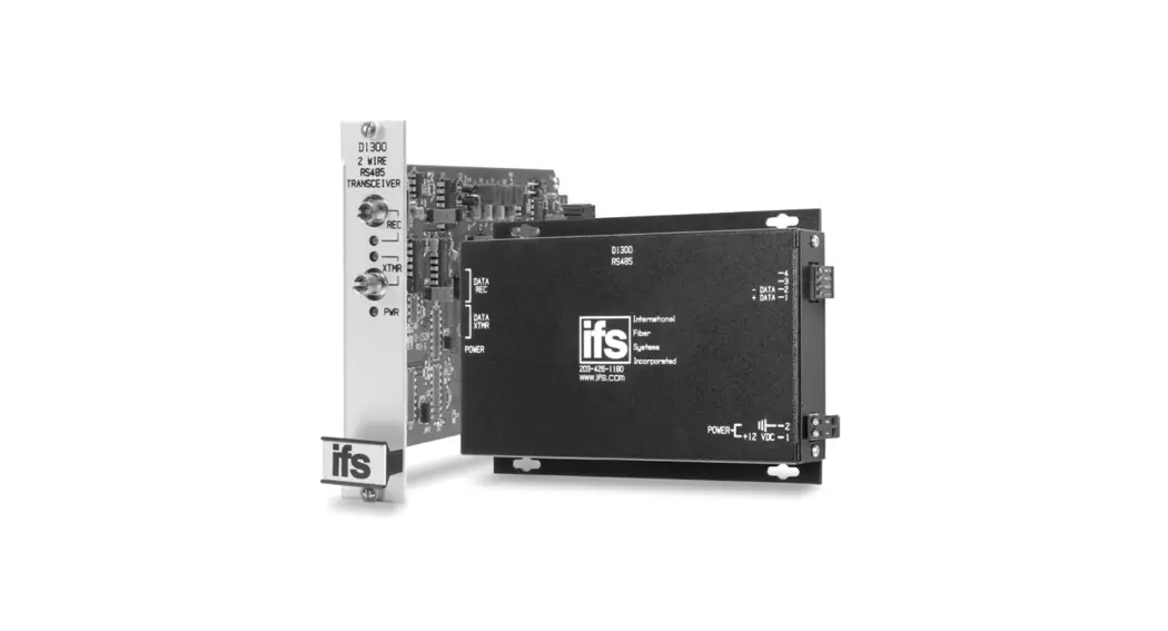 Interlogix D1300 Series Ifs Rs-485 Point To Point Data Transceiver Owner's Manual
