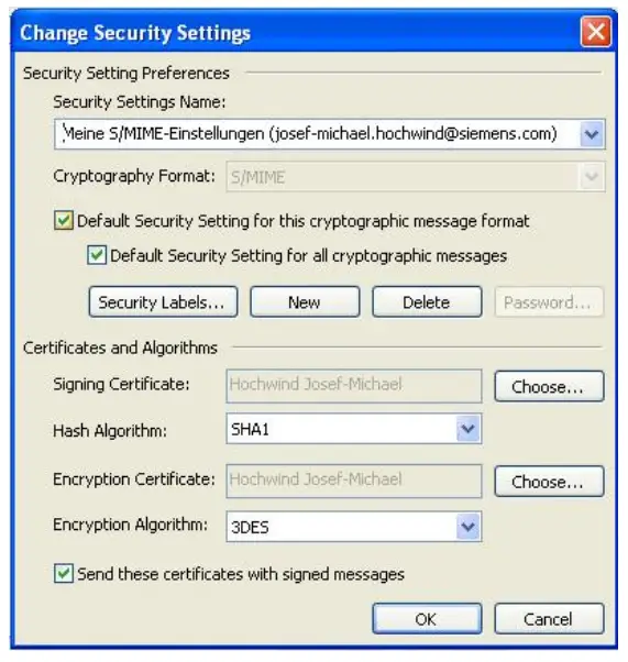 SIEMENS E Mail Encryption with Business Partners - More Settings1