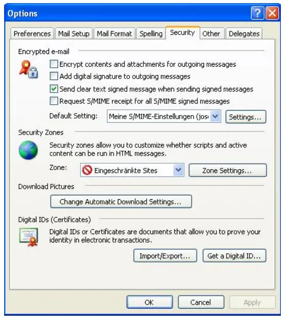 SIEMENS E Mail Encryption with Business Partners - Start Outlook