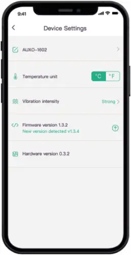 AUXO DH01-SE - Vibration intensity