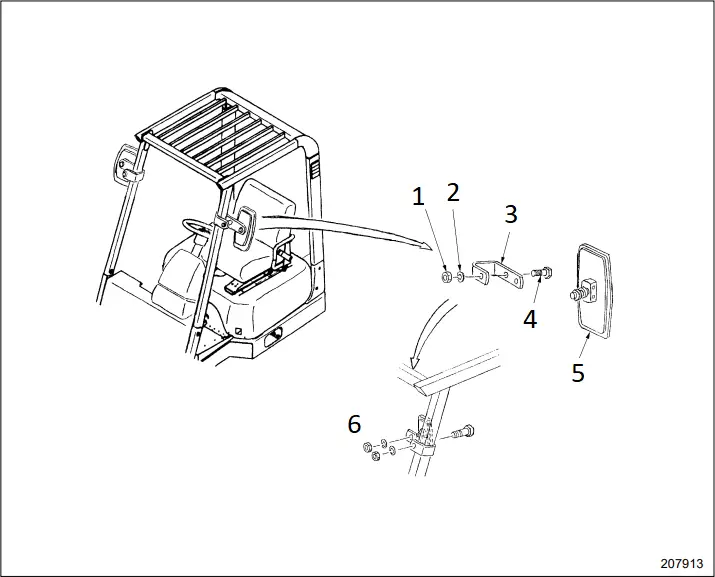 CATERPILLAR GC15K - BACK MIRROR KIT