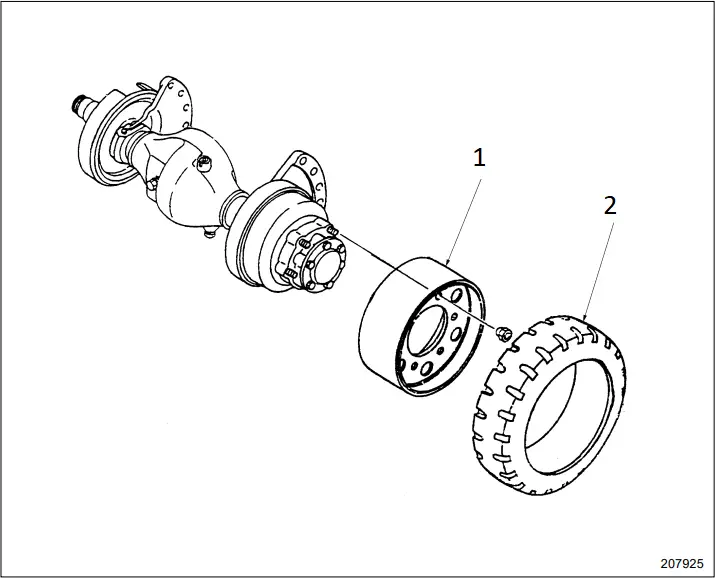 CATERPILLAR GC15K - SEMI WIDE AXLE KIT 2