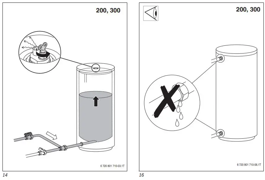 Buderus P120.5 Buffer Cylinder Instruction Manual - Fig 15,16
