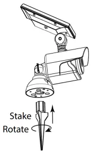 Lumen Logic LSAL 1100 PBK Integrated LED Motion Sensing Solar Security-Base