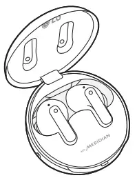 LG TONE FP9 Bluetooth Stereo Headset - Charging Case