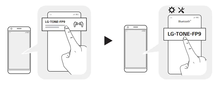 LG TONE FP9 Bluetooth Stereo Headset - blinks in blue