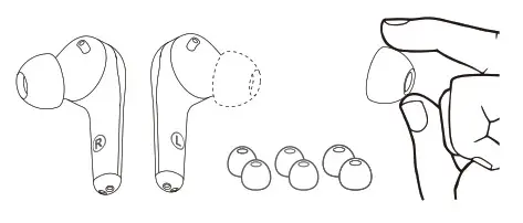 Gold Fingers Technology TWS-12N ANC TWS Wireless Earbuds- Accessories