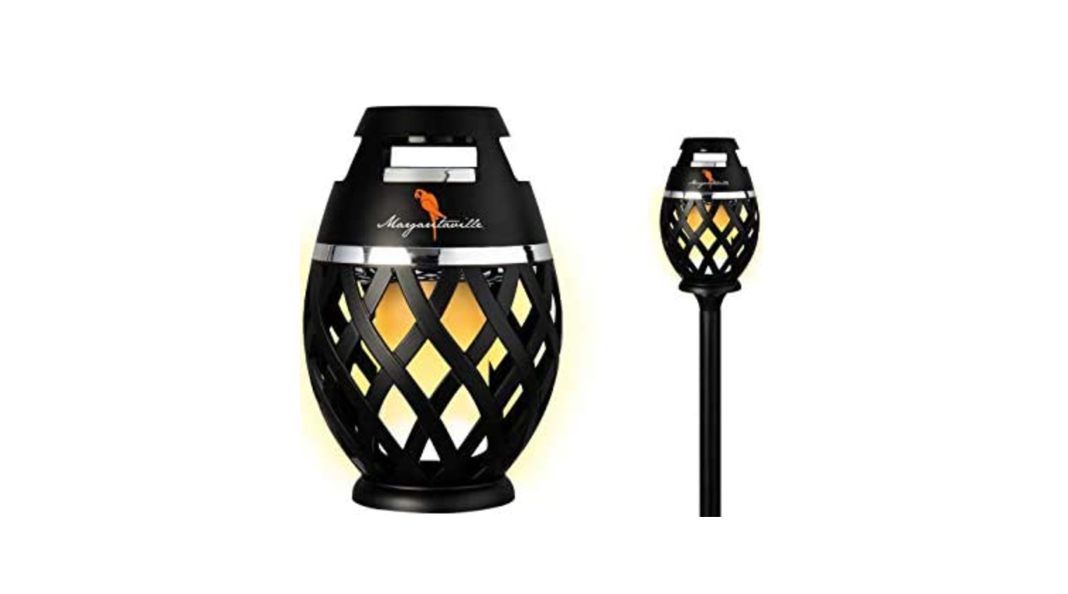 Margaritaville Ma112pk2-mgv Sounds Of Paradise Tiki Torch Bluetooth Light Up Speakers User Manual