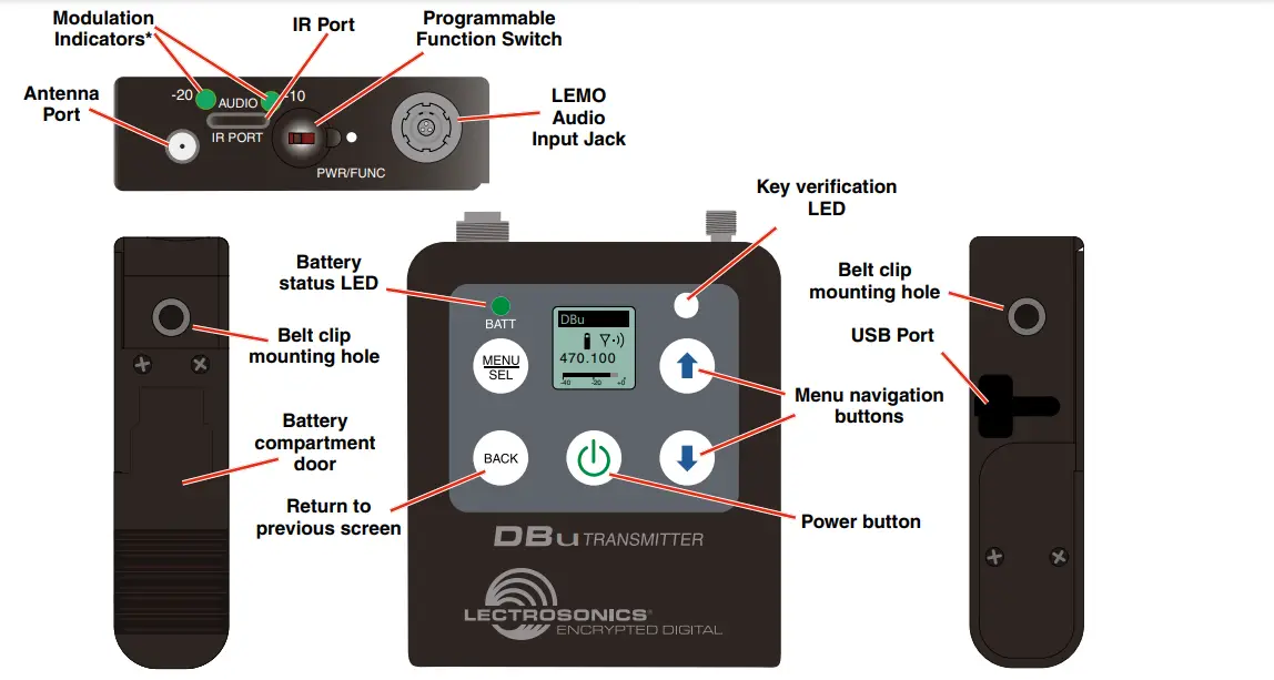 DBu-LEMO Digital Belt Pack Transmitter fig5