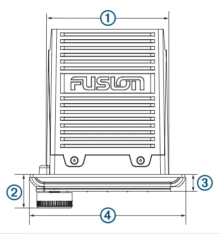 FUSION Apollo SRX400 Marine Zone Stereo with Built In WiFi fig14