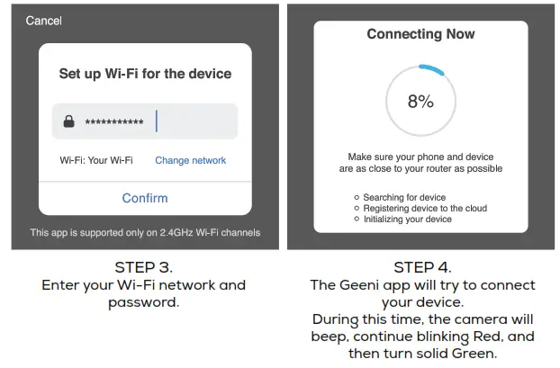 geeni Smart Wi-Fi Outdoor Camera - Easy Mode 2