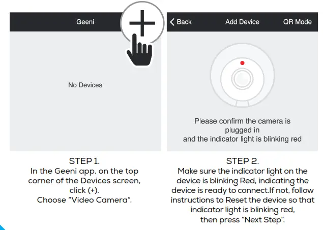 geeni Smart Wi-Fi Outdoor Camera - Easy Mode