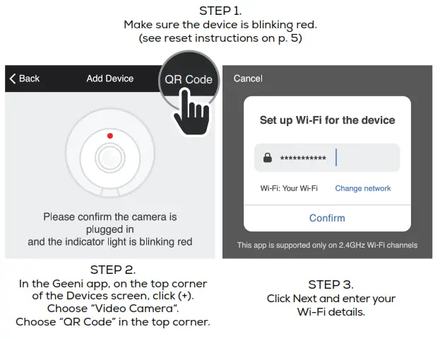 geeni Smart Wi-Fi Outdoor Camera - Method 2