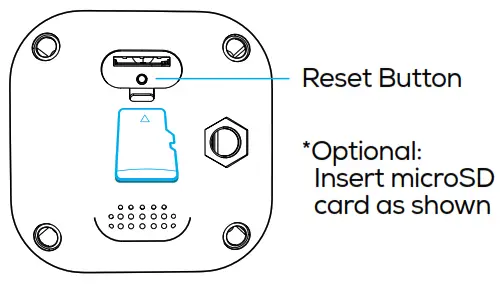 geeni Smart Wi-Fi Outdoor Camera - Reset Button