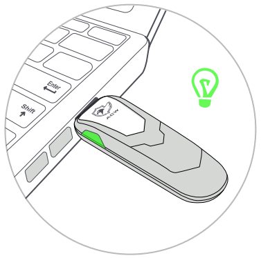 Aguila Convergence Worldwide NCT8610 Secure Dongle - Green