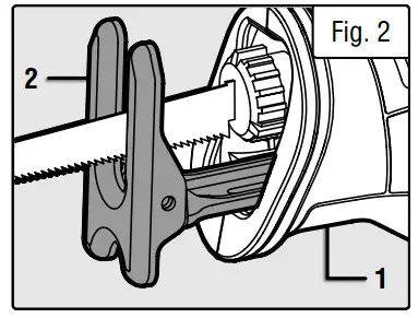 WEN 20630 20v Brushless Reciprocating Saw - ADJUSTING THE FOOTPLATE