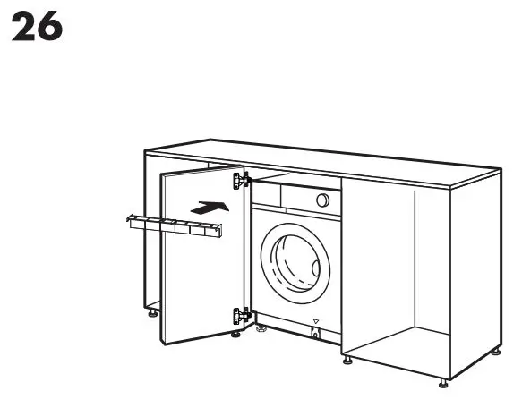 IKEA 004.940.73 TVATTAD Integrated Washer Dryer Instruction Manual - Installation 26