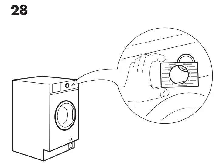 IKEA 004.940.73 TVATTAD Integrated Washer Dryer Instruction Manual - Installation 28