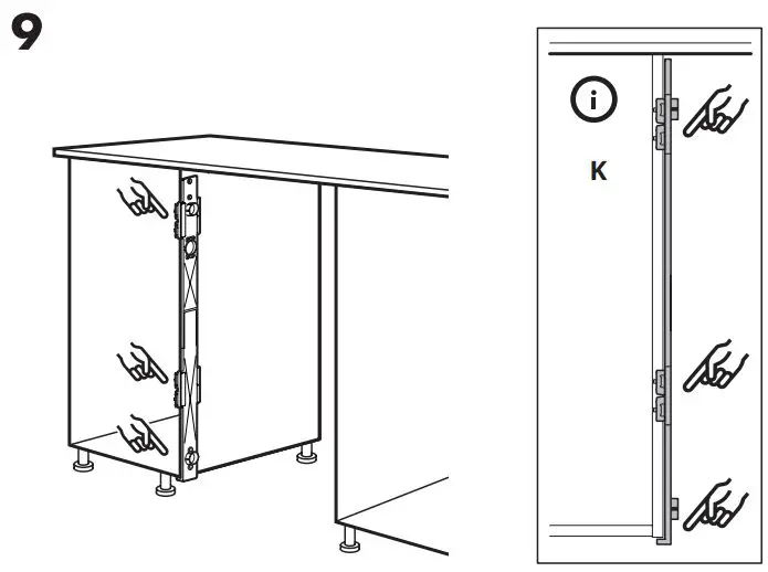 IKEA 004.940.73 TVATTAD Integrated Washer Dryer Instruction Manual - Installation 9