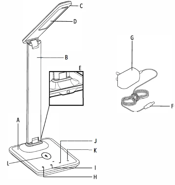 SHEFFIELD HOME U12Q LED Table Lamp 2