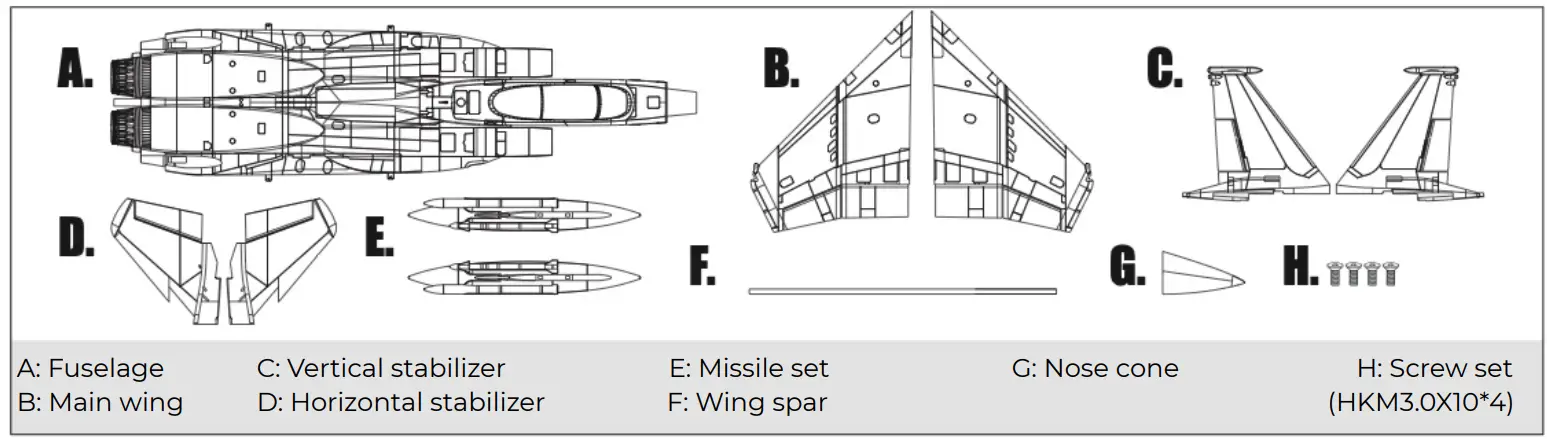 Arrows AH015P TWIN 64MM F15 Airplane Toy - fig 10
