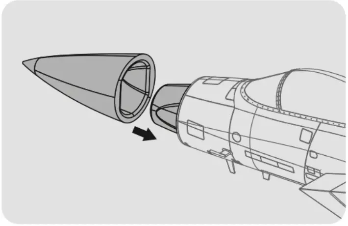 Arrows AH015P TWIN 64MM F15 Airplane Toy - fig 6