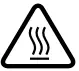 SERVER EZT EZ-Topper 48 oz. 2-Pouch Twin Topping Warmer Instruction Manual - Warning Hot Surface icon
