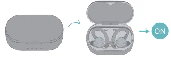 APEKX BE1033 Twin Wireless Earbuds With Charging Case - Mode 1