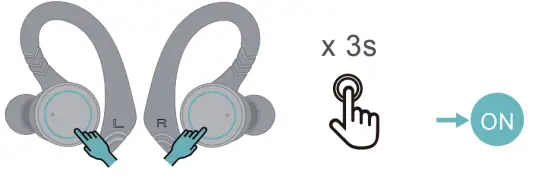 APEKX BE1033 Twin Wireless Earbuds With Charging Case - Mode2