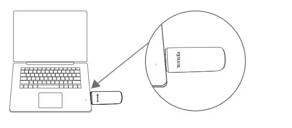 Tenda U18 AX1800 WiFi 6 Dual Band USB Adapter 1