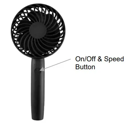 anko Rechargeable Personal button located