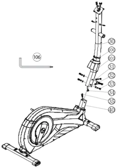 CHRISTOPEIT AX 8000 Crosstrainer Ergometer - Assembling