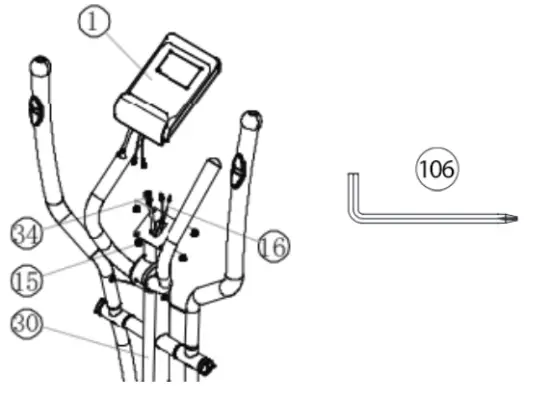 CHRISTOPEIT AX 8000 Crosstrainer Ergometer - support