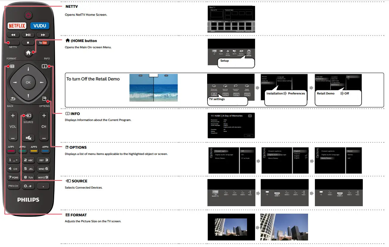 PHILIPS 5000 Series 55PFL5601 Smart Ultra HD TV - Remote