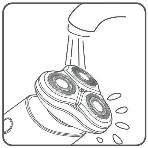 MI Electric Shaver - . Rinse the shaving head