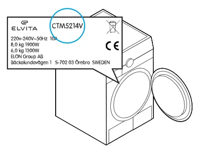 Elvita CTM3714V Washing Machine - Fig 2