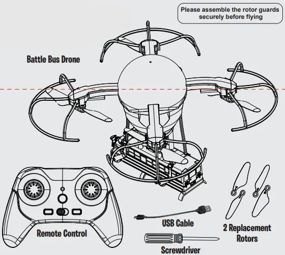 FORTNITE Battle Bus Drone-Battle Bus Drone