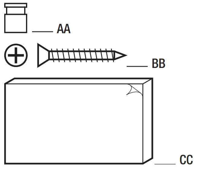 HAMPTON BAY HB-7316-00 Wireless Plug-In Doorbell Kit - HARDWARE