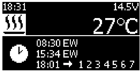Setting Temperature mode