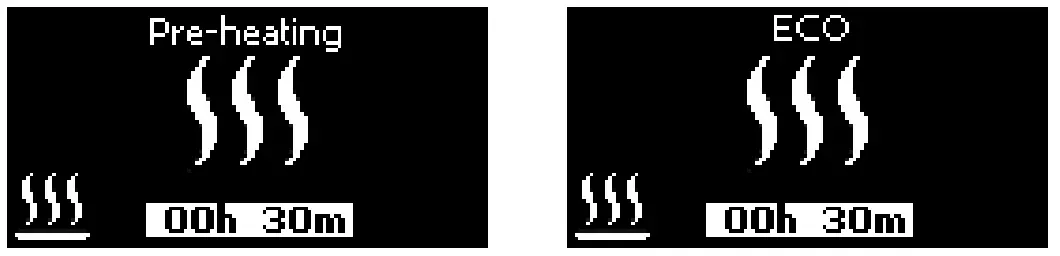 Pre heating and ECO mode