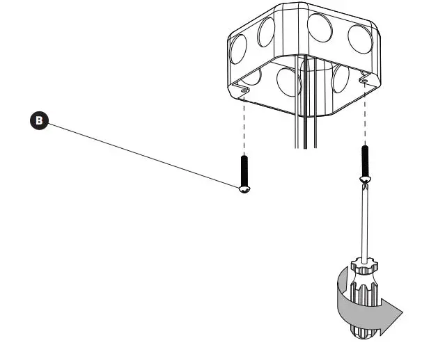Artika 15FM-WO LED ceiling light Instruction Manual - MOUNTING BRACKET INSTALLATION