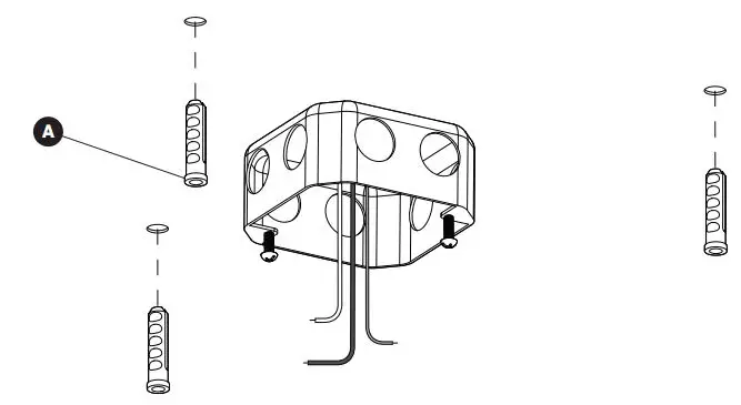 Artika 15FM-WO LED ceiling light Instruction Manual - MOUNTING BRACKET INSTALLATION