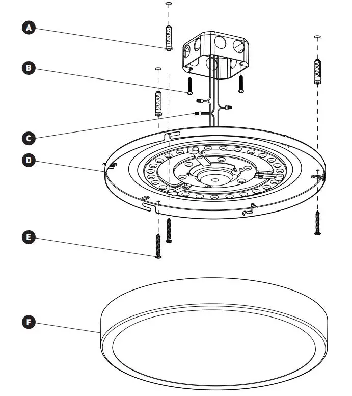 Artika 15FM-WO LED ceiling light Instruction Manual - STEP-BY-STEP INSTALLATION