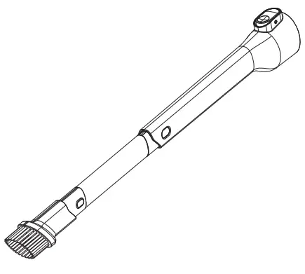 Flexible long crevice tool