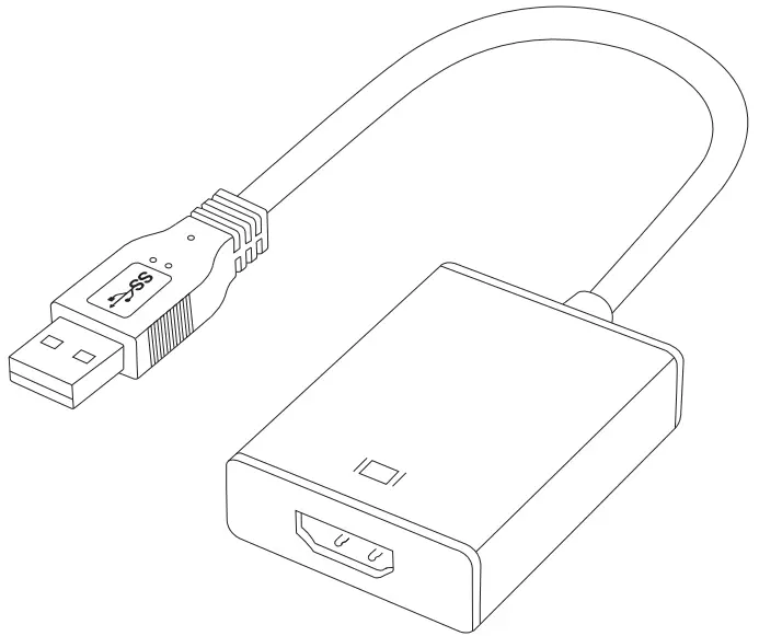 HAMKOT USB 3.0 to HDMI 2